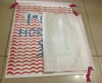 Biodegradable Christmas deco drawstring candy storage bag, oxford red christmas