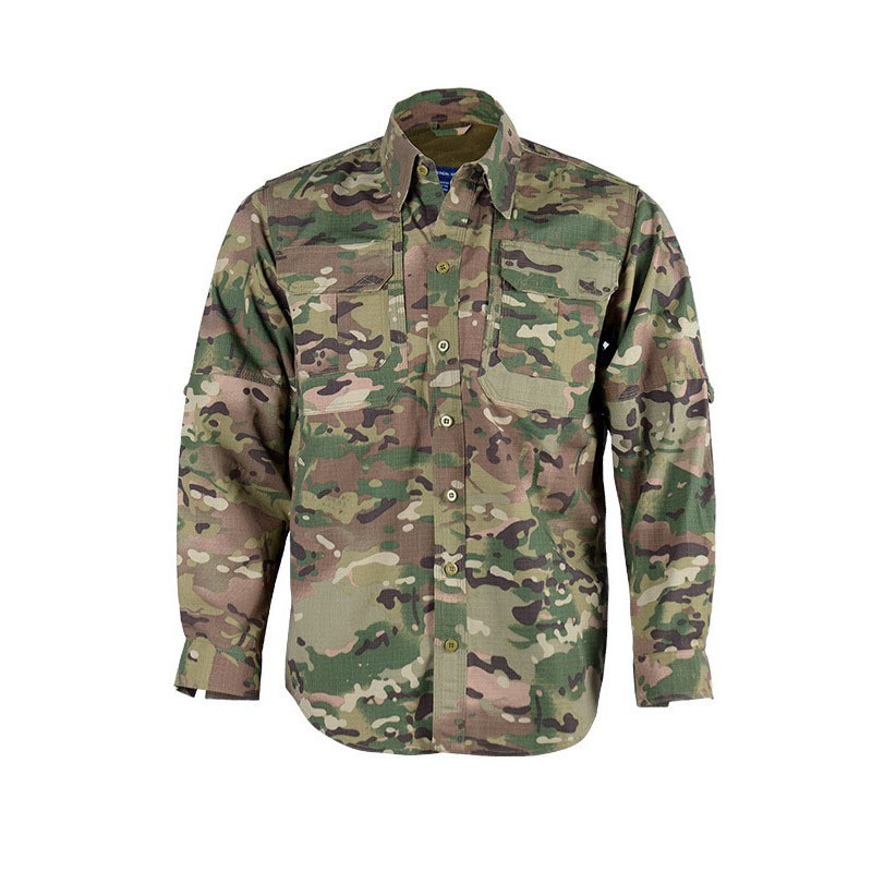 Tactical Combat Uniform Shirt and Pants with Elbow and Knee Pads Tactical Gear Camouflage Colors