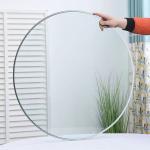 Rectangle Tempered Glass Dining Table Top Clear Round Table Top Glass