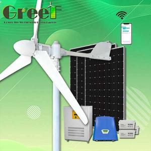 China Low Start Wind Speed Single Phase Solar Wind Hybrid System Wind Generator 3KW on sale