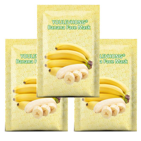 Light Banana Scent Sheet Mask For All Skin Types Men And Women ISO FDA GMP