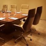 Hotel Meeting Room Furniture Set, Made Of High quality Wood And Leather