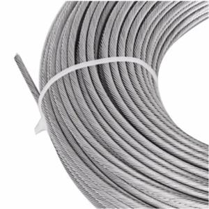 Wholesale 1/8&quot; Galvanized Aircraft Cable 1000ft Plastic Reels in 6x19 IWRC Steel Cable Ropes for Heavy Duty Applications from china suppliers