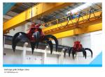 China's high quality and low price 25 ton garbage grab bridge double beam crane,