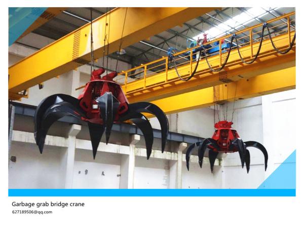 10 ton garbage grab crane, double beam grab, grab crane, single beam crane,