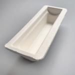 Sustainable Recycled Paper Tray Biodegradable White Dry Press Sugarcane