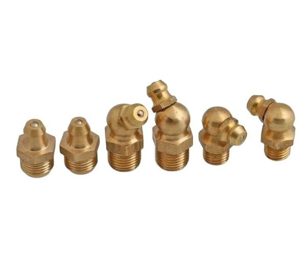 Customized Size All Thread Nipple 6mm 8mm 10mm 12mm 45 90 Degree Grease Fitting