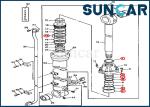 AT192096 Excavator Bucket Service Kit Cylinder Repair Seal Kit For 790 JOHN
