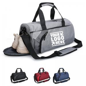 China Customized Brand Print Logo Lightweight Waterproof Duffel Bag Sport Gym Duffle Bag on sale