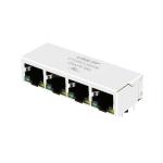 LPJ46213BHNL 10/100 Base-T Tab Down Green/Yellow LED 1x4 Port Ethernet Lan RJ45