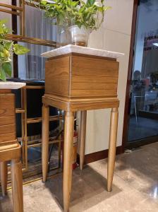 Wholesale ISO9001 Standard Hotel Lobby Furniture Solid Wood Console Table 550*550*750mm from china suppliers