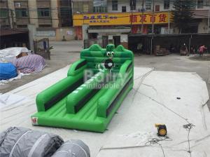 Wholesale 0.55MM PVC Tarpaulin Double Lanes Jumping Bungee Run Game EN14960 from china suppliers