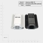 Heat Dissipation 6000 Series Aluminum Extruded Heat Sink Customizable and