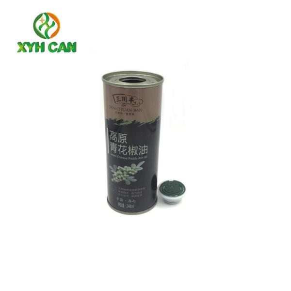 Size 250ml Glossy Lamination Printing Slim Recyclable Metal Round Tin Box for