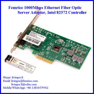 Wholesale 1000Mbps Single Port SFP Slot PCI Express x4 Server Network Adapter (Intel 82572 Chipset) from china suppliers