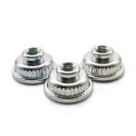 Zinc Plated Metal Nut Customized Shaped Knurled Thumb Nuts Passivated Finish