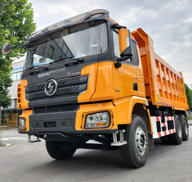 SHACMAN Dump Truck X3000 16T MAN Two-Stage Rear Axle 5.92 Gear Ratio 14/14/12 Spring Leaves For Sale