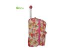 Skate Wheels Printing Tapestry Trolley Luggage With Two Pockets