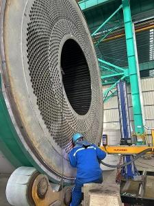 Wholesale Titanium Steel Trimetallic Explosive Weld Clad Tube Sheet For Heat Exchanger from china suppliers