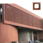 Terracotta Wall Breeze Blocks Heat Insulation 800 Centigrade Red Brick School