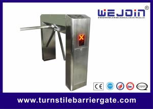 Wholesale Stainless Steel Semi Auto Half Height Turnstile Barrier Gate / Entrance Gate Security Systems from china suppliers