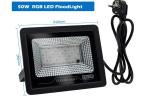 50W 100W Outdoor RGB LED Flood Light For Garden Yard