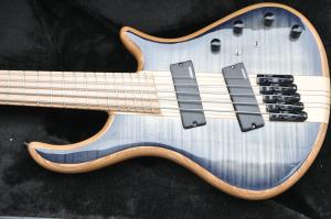 Wholesale 5 string custom bass guitar fanned frets electric bass guitar neck through body from china suppliers