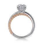 Laser Engraving Logo Lab Created Diamond Engagement Rings 1.5ctw
