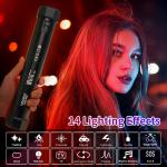 Colorful 360 Portable RGB LED Tube Light 25cm Handheld Light Wand With 14