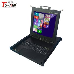 Wholesale Single Port 1u Rack Mount Kvm Console 17 Inch With Metal Steel Casing Housing from china suppliers