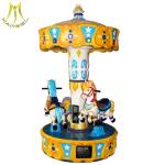Hansel children park game 3 seats backyard carousel pony ride with music