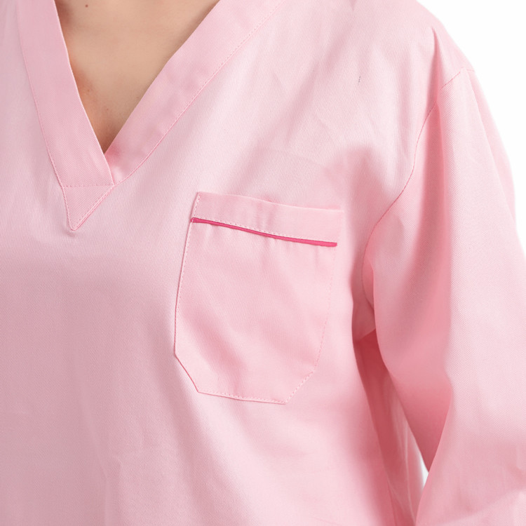 35% Polyester 65% Cotton Scrub Suit Uniforms Female