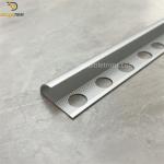 L Shaped Aluminum Tile Trim Strips Quarter Round Trim Silver Colored