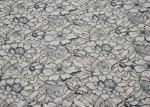 Guipure Corded Lace Fabric , Shrink-Resistant Polyester Nylon Fabric CY-LW0633