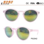New arrival and hot sale of plastic round sunglasses,suitable for men and women