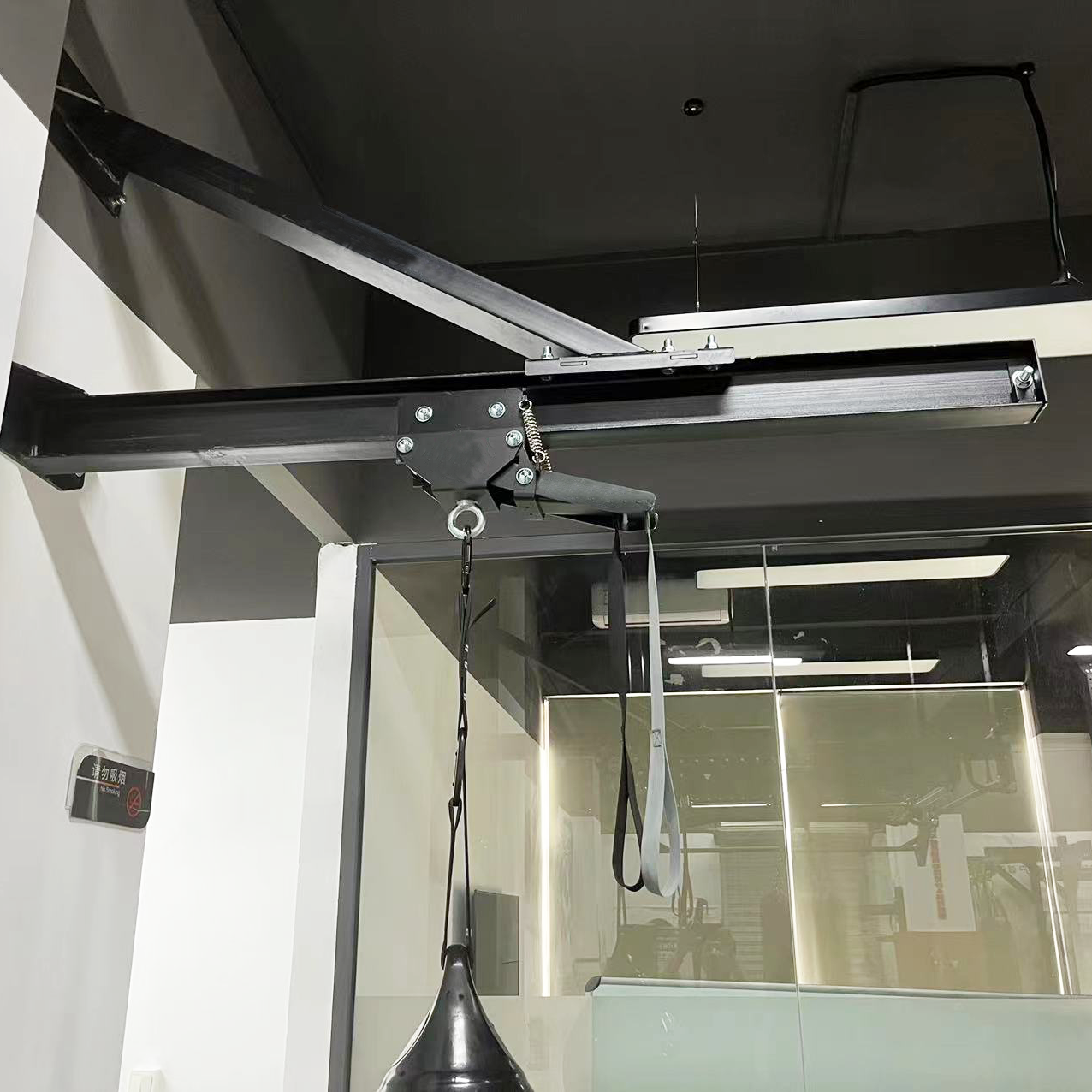 6FT Tall Wall Mount Heavy Bag Rack Kicking Punch Bag Stand Frame