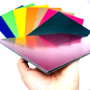 Wholesale B1 Fireproof PVDF Aluminum Composite Panel For Shop Door Decorations from china suppliers