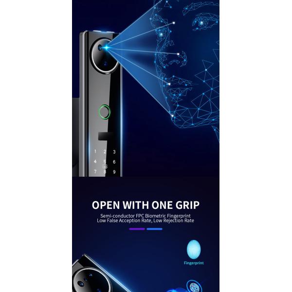 TH-Q9 3D face Front Door Lock