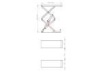 Pneumatic Release Car Lifting Equipment 330mm-2030mm Height3T Scissor Lift