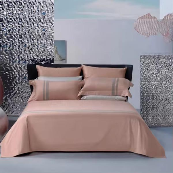 60 s Fabric Count Cotton 4pcs Bedclothes Bedset Bedding Set with Comforter Bed