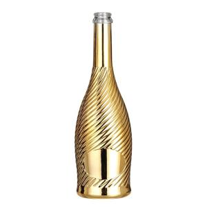 Wholesale Customized Glass Products Clear Champagne Sparkling Wine 750ml Bottle with Stopper from china suppliers