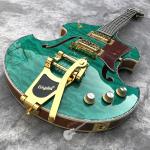 2020 Custom Semi-Hollow High Quality Green Customizable Logo and Shape Electric