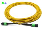 12F SM MPO Trunk Cable 9 / 125μm Female to Female Connector 3.0mm LSZH Round