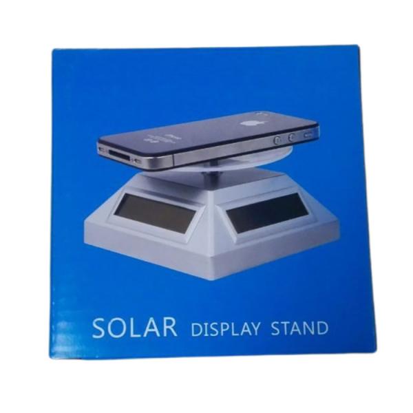 OEM Advertising Equipment Solar Powered Rotating Display Stand For Small Objects