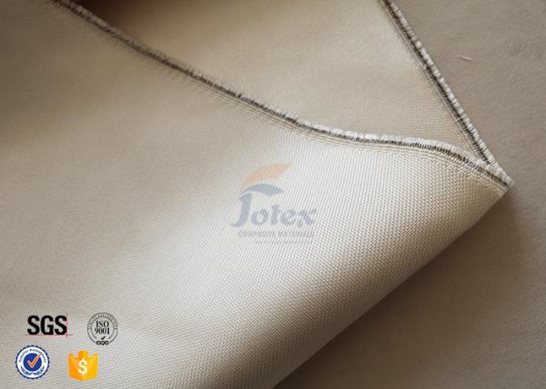 800℃ Thermal Insulation Materials / 600g 0.7mm High Silica Cloth Light Brown