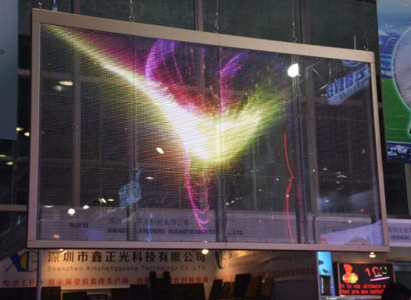 P0.9 Big Transparent Led Screen Display / Custom Transparent Video Screen High