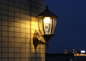 Wholesale Decoration 3W Solar Powered Outdoor Wall Lights Transparent Glass For Garden from china suppliers