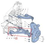 For Ferrari 458 488 California, FF, F12 Front Right Lower Control Arm OEM 248760