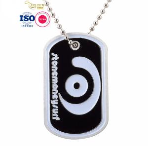 Wholesale Multi Color Pendant Dog Tag Stainless Steel Gold Soft Enamel Blank Aluminum Plain from china suppliers
