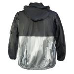 Silver Reflective Cycling Rain Jacket Coat Lightweight Breathable Reflective